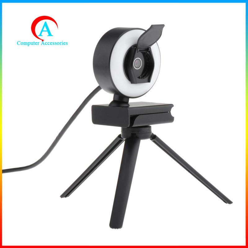Webcam HD USB kèm micro có vòng đèn chuyên dụng cho PC | BigBuy360 - bigbuy360.vn