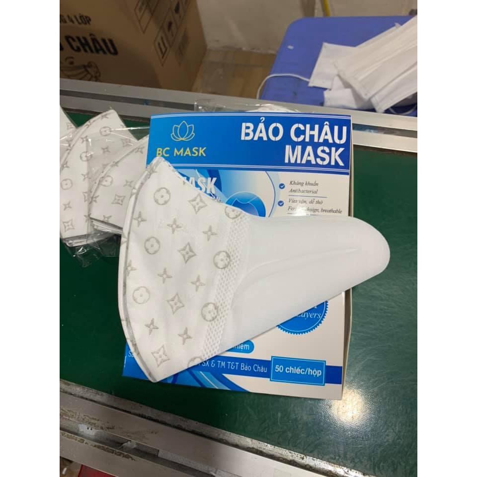 Khẩu trang 3D MASK BẢO CHÂU, công nghệ NHẬT BẢN, KHÁNG KHUẨN, NGĂN NGỪA KHÓI BỤI ĐỘC HẠI VÀ THỜI TRANG, HỘP 50 CHIẾC.