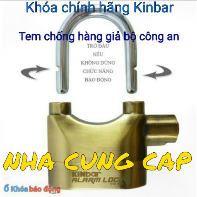 KHÓA BÁO TRỘM CHÍNH HÃNG KINBAR