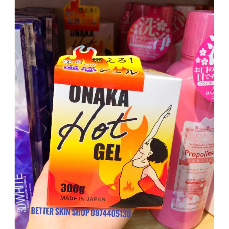 Gel nóng massage ONAKA HOT GEL Nhật Bản 300gram