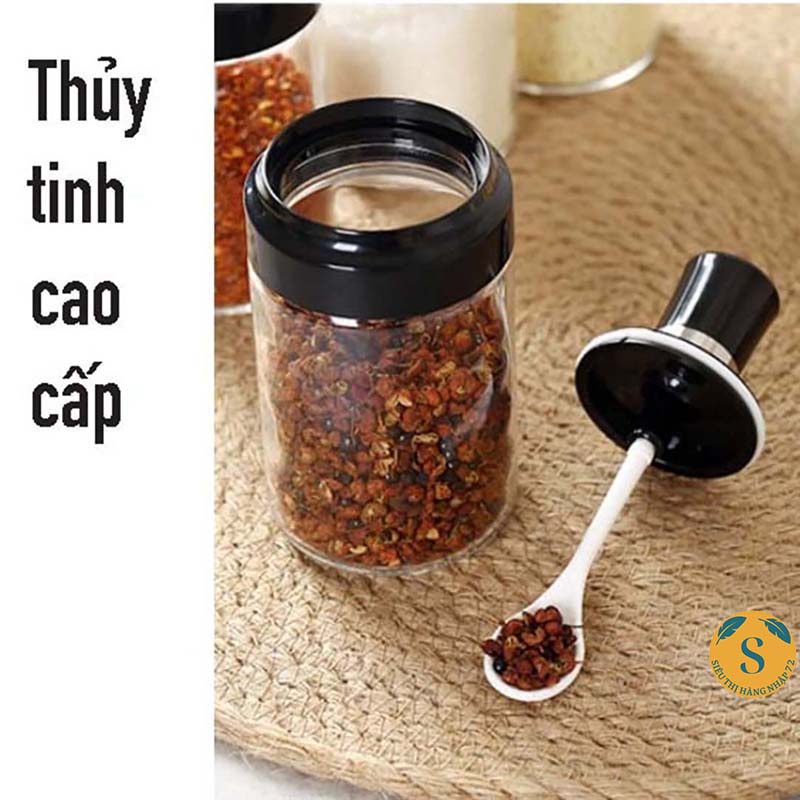 Hũ Đựng Gia Vị , Lọ Đựng Gia Vị Kèm Thìa Cao Cấp [ HỦ GIA VỊ ]