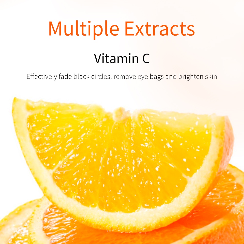 1 PCS đôi mặt nạ mắt Breylee có vitamin C làm giảm quầng thâm mắt và dưỡng ẩm cho da