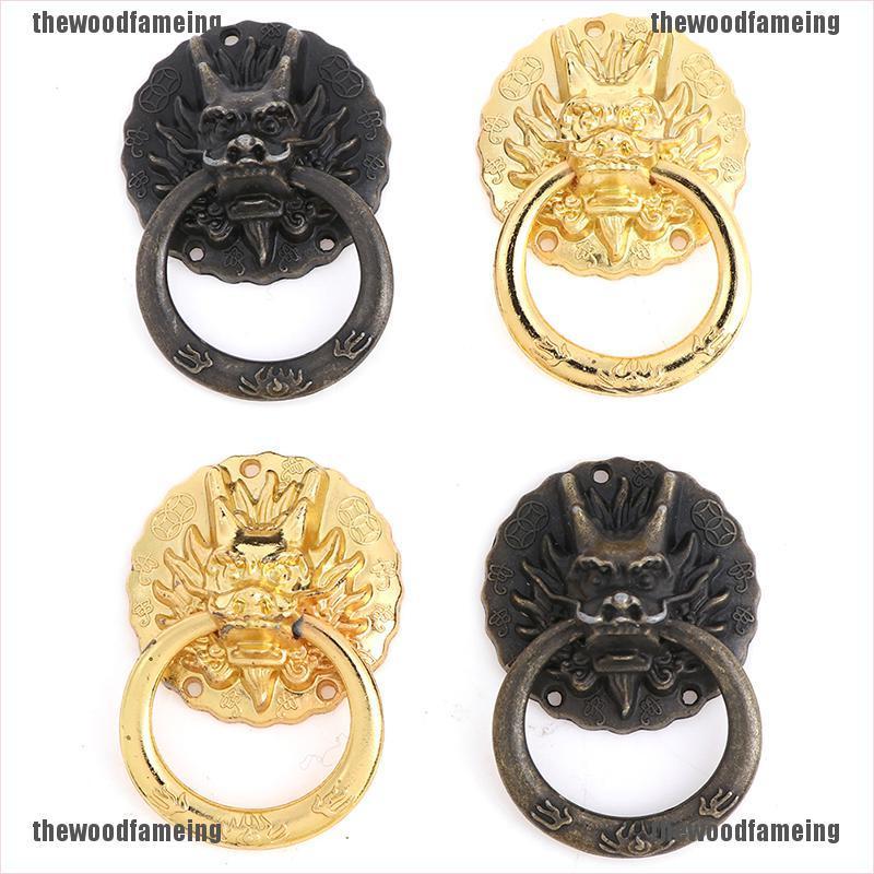 Set 10 Tay Nắm Cửa Hình Đầu Rồng Phong Cách Vintage