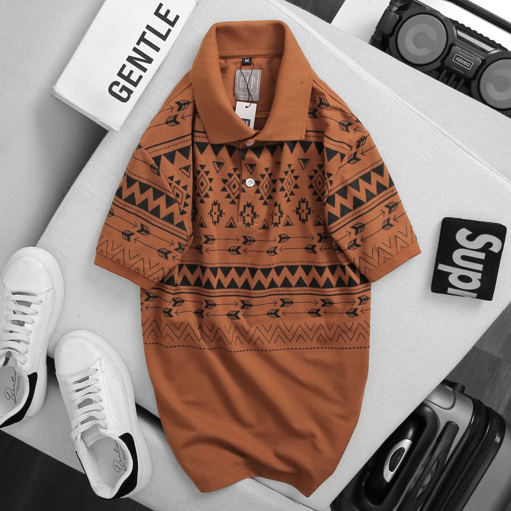 Áo polo nam họa tiết trung niên GAP001 3M, cotton cao cấp, chuẩn chính hãng - Áo thun nam big size 100Kg 3XL 4XL | BigBuy360 - bigbuy360.vn