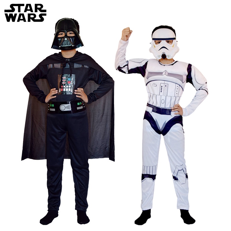 Bộ đồ hóa trang nhân vật phim Chiến tranh giữa các vì sao Death Vader Storm Trooper làm quà Halloween cho trẻ