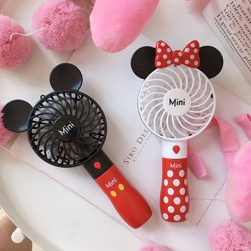 Quạt cầm tay mini hình chuột Mickey