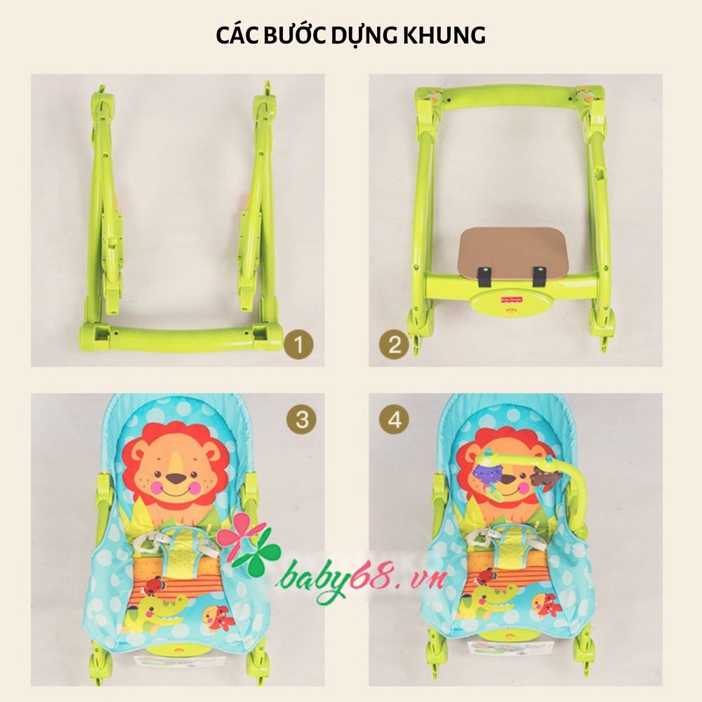 Ghế rung ba tư thế Fisher Price