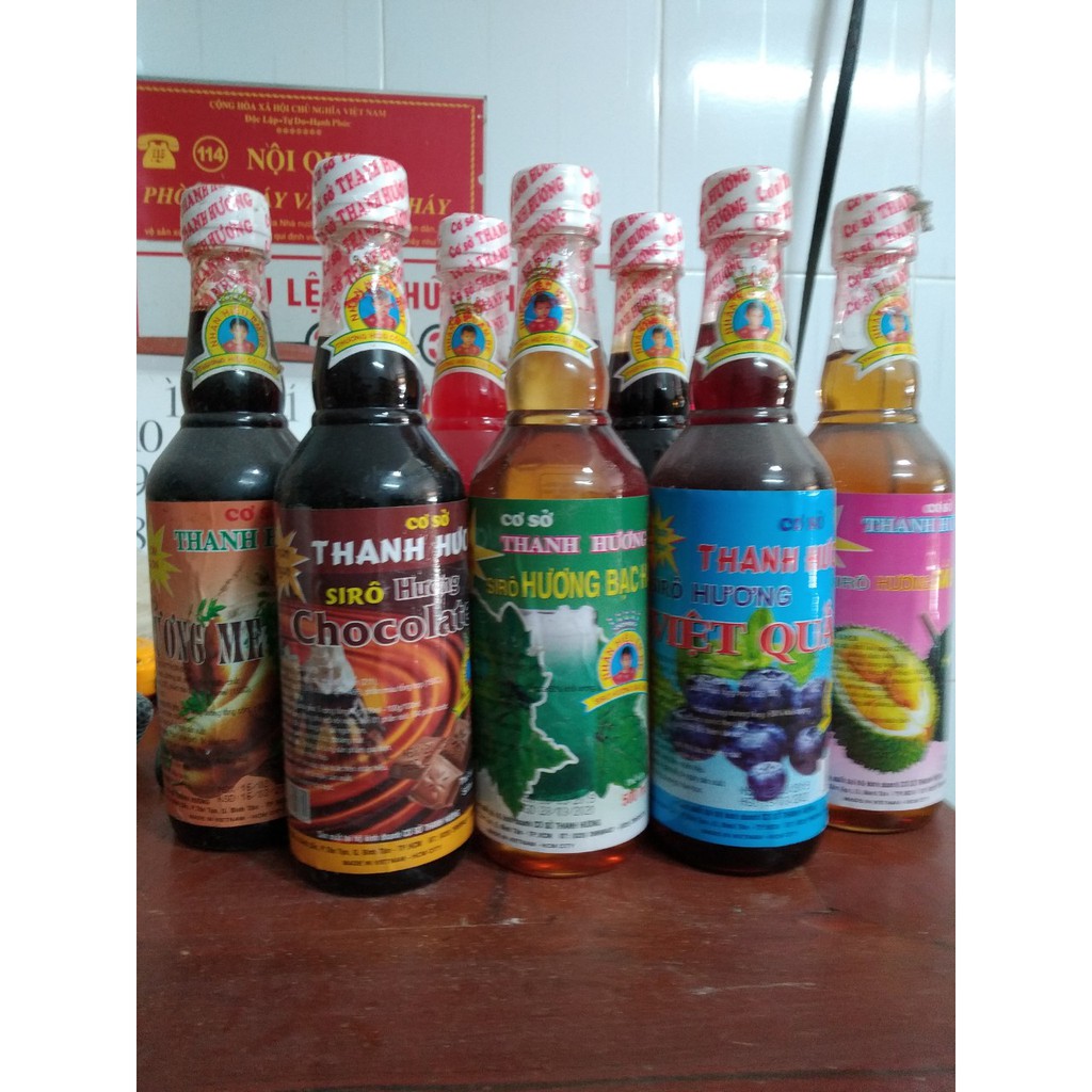 [500ml] Siro Thanh Hương đủ mùi vị