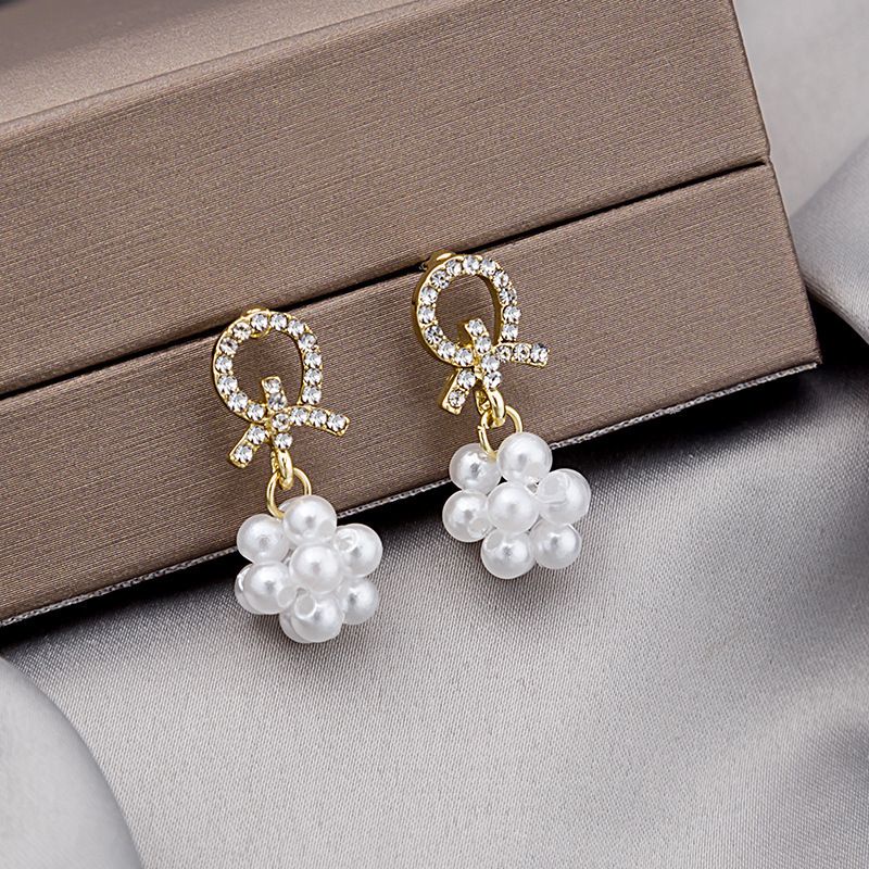 Bông tai bạc S925 - Hoa tai chùm nho nhẹ nhàng, nữ tính ZaZa.accessories KT8069