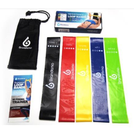 FLASH SALE🎁 Bộ 5 dây thun tập mông chân-Dây tập gym ngũ sắc-freeship 50k-giảm giá rẻ vô địch-hà nội & tphcm