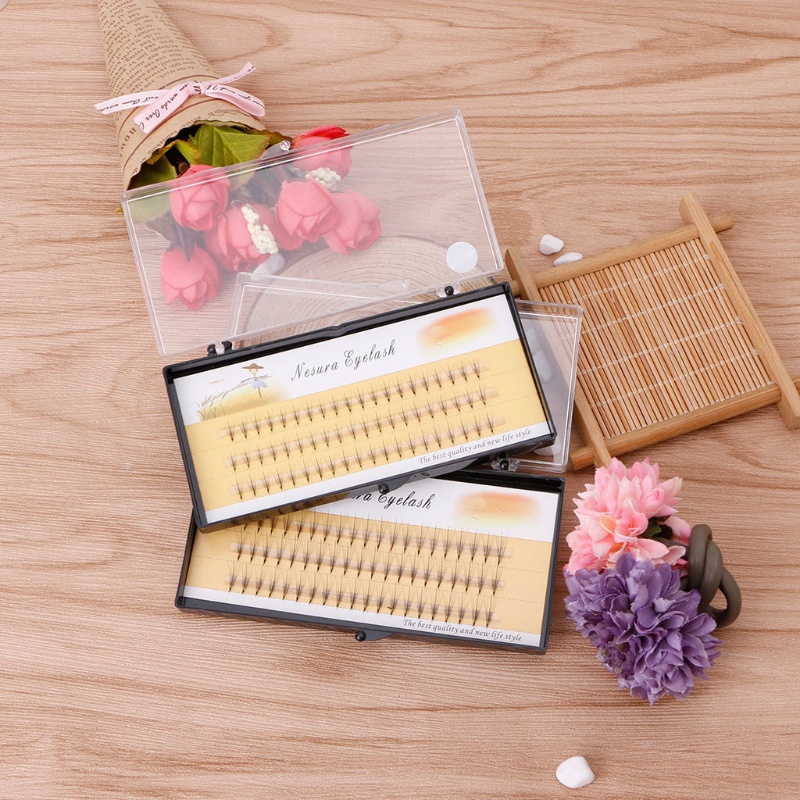 [Hàng mới về] Lông mi giả màu đen 5D 0.07 C dài 8-12mm làm đẹp hiệu quả