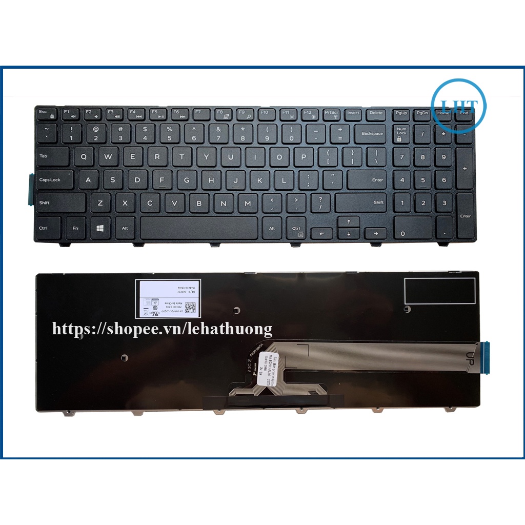 Bàn phím Laptop Dell Inspiron 15 3000 ZIN dành cho 3542 3543 3559 3567 3559 3568 3541 - nhập khẩu