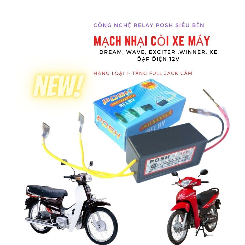 Mạch Nhại Còi Xe Máy Kêu Nhanh Dồn Dập Hàng Loại I ( Ảnh Chụp Thật)