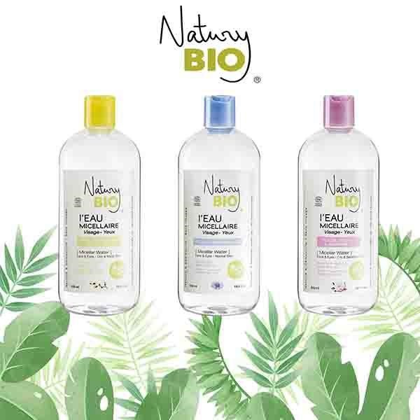 [ Deal 0đ] Nước tẩy trang hữu cơ Natury Bio 100% Organic làm sạch sâu deep cleaning even for skin 530ml