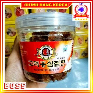 Sâm Tẩm Mật Ong Hàn Quốc, Hồng sâm Lát Mật Ong Hộp Nhựa 200gr, Korea Boss