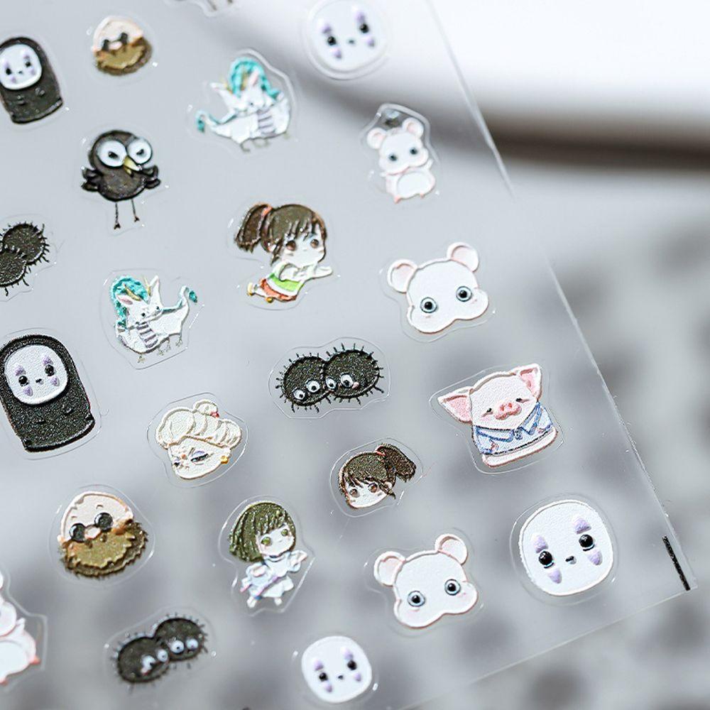 Nhãn Dán Móng Tay 5D Hình Hoạt Hình Chihiro Ogino Spirited Away