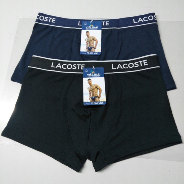 🔵 𝐅𝐑𝐄𝐄 𝐒𝐇𝐈𝐏 🔵 Quần Lót Nam | Quần Boxer Nam | Quần Sịp·Nam Tam Giác Lacoste Cao Cấp | Chất Cotton | Size 50kg-80kg