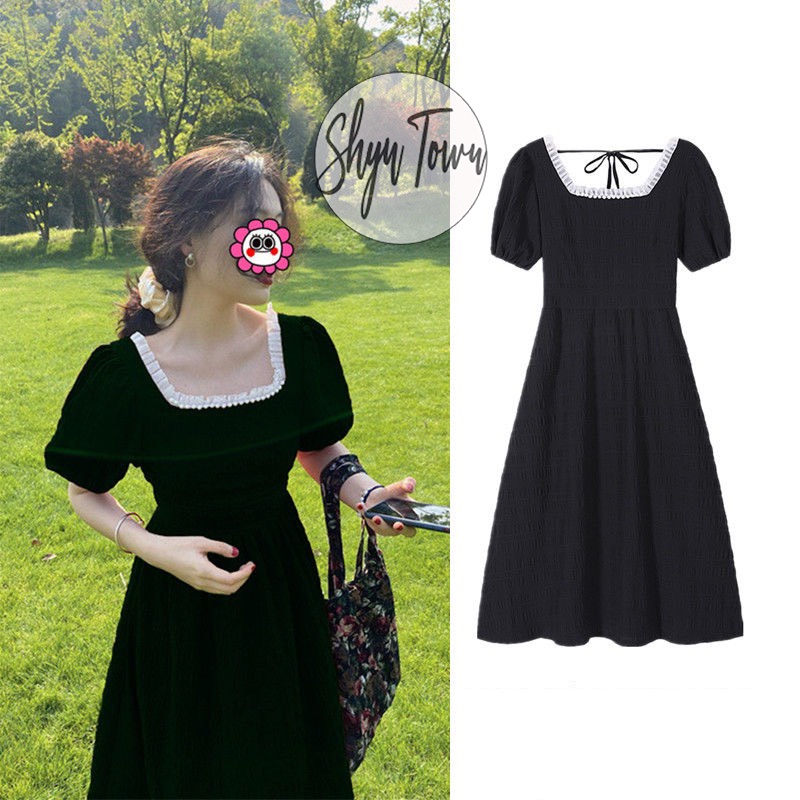 [Hàng SẵnGiá Tốt Nhất] Đầm dự tiệc cổ vuông dáng dài, Váy công chúa đính ngọc QC | BigBuy360 - bigbuy360.vn