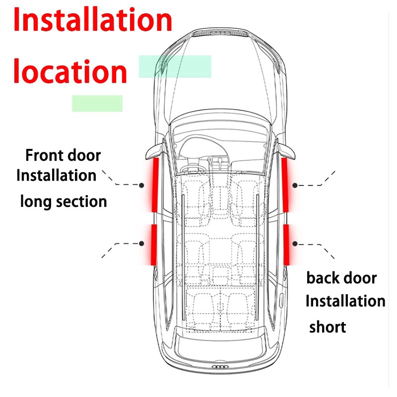 Bộ 4 Miếng Dán Bảo Vệ Cửa Xe Ô Tô Mazda 2 3 6 Cx3 Cx5 Mx5 Yg02