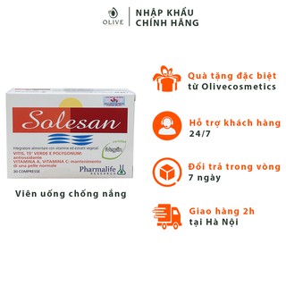 [CHÍNH HÃNG – FREESHIP] Viên uống chống nắng bảo vệ da Solesan Pharmalife