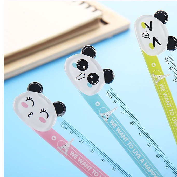 Thước kẻ họa tiết hoạt hình dễ thương M01 Taro Stationery