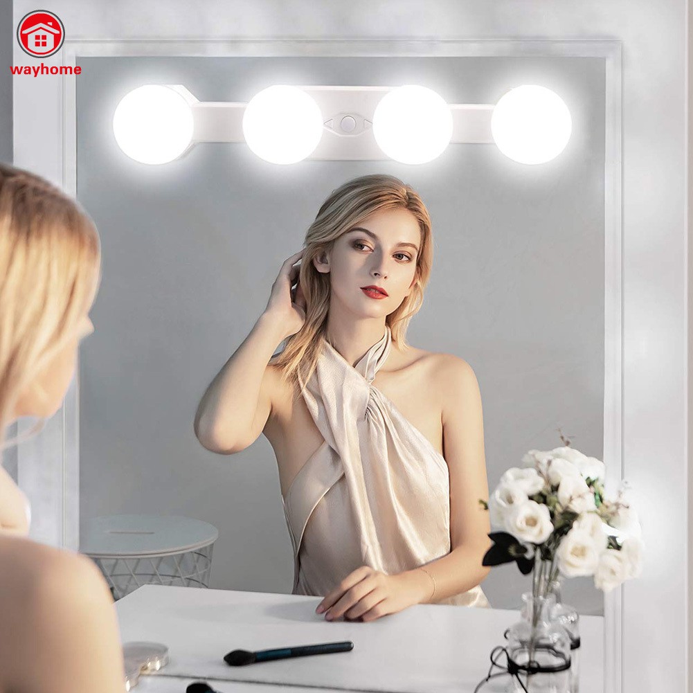 Đèn 4Led gắn gương trang điểm siêu sáng tiện dụng