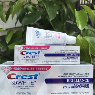 Kem đánh răng Crest 3D White Brilliance 116g