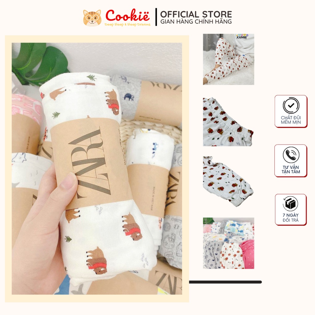 Quần Ngủ Nữ Đẹp, Thun Dài Cookie Nữ Mặc Nhà Họa Tiết Xinh Xắn, Mềm Mịn Dễ Chịu Nhiều Màu SHOLO0901