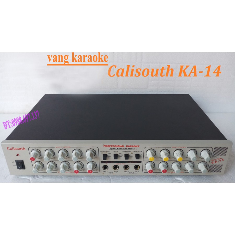 vang karaoke kalisouth KA-14 Trắng - mixer echo