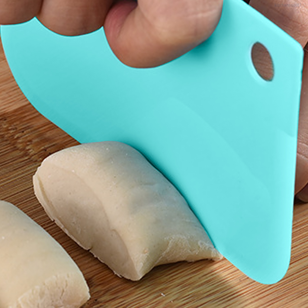 Bộ 3 Dụng Cụ Vét Kem Làm Bánh Màu Xanh Dương Bằng Nhựa Diy 01