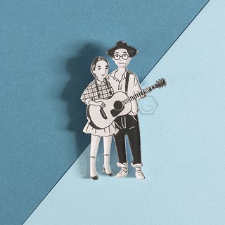 Pin cài áo couple/ cha con