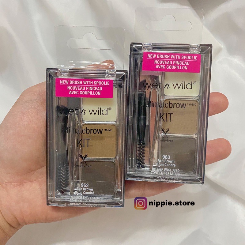Bộ kẻ lông mày Wet N Wild Ultimatebrow màu Ash Brown (No.4 - màu nâu)