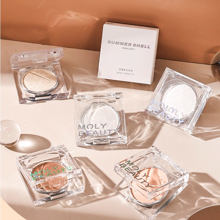 Phấn Bắt Sáng Màu Đơn Sắc Thương Hiệu Moly BEAUTY Momi