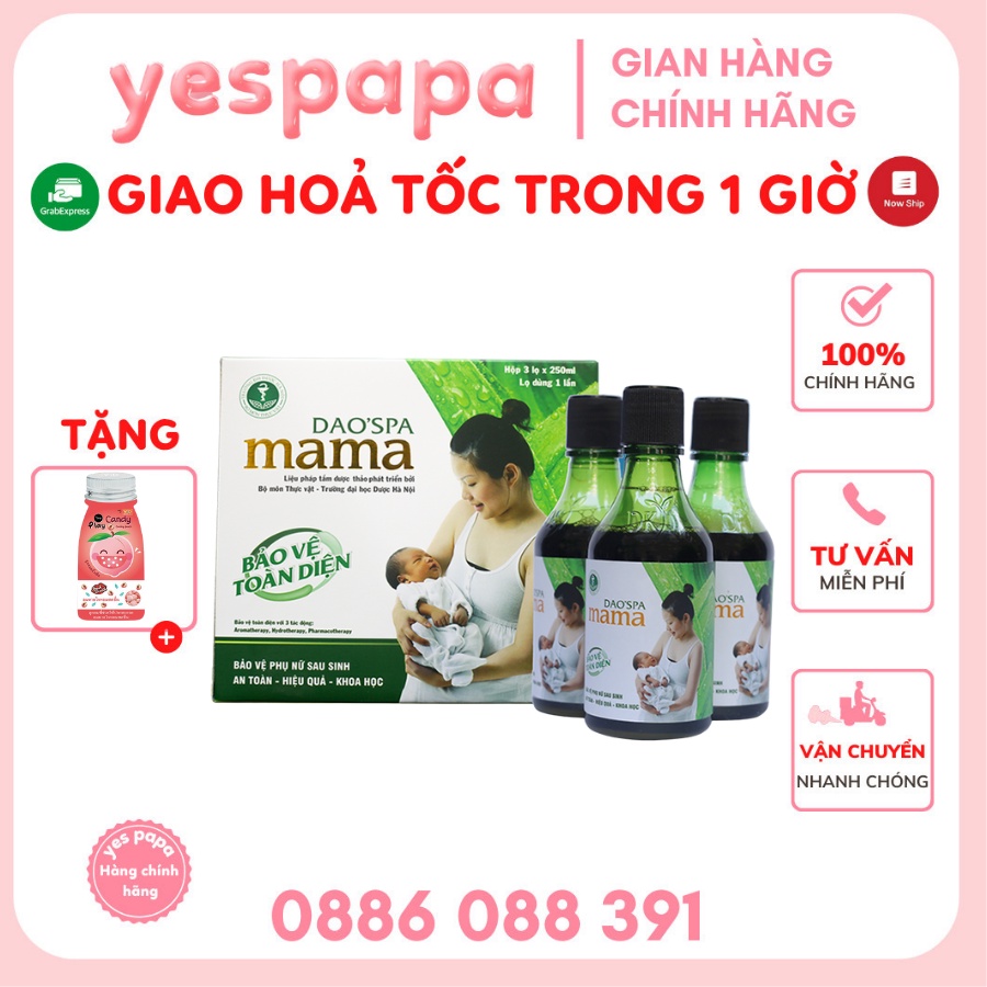 Nước thảo dược xông tắm gội cho bà đẻ Dao'spa MAMA chính gốc Dao Đỏ