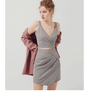 Set áo crop top kèm chân váy Doris crop top & skirt