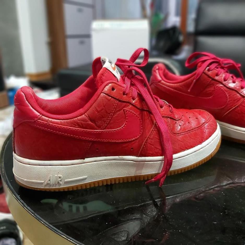 VZ sale [Hàng Auth] Ả𝐍𝐇 𝐓𝐇Ậ𝐓 Giầy Nike AF1 bản đặc biệt CROC and GUM màu đỏ size 40 . : : : ^^ ^^ _ ཎ : <