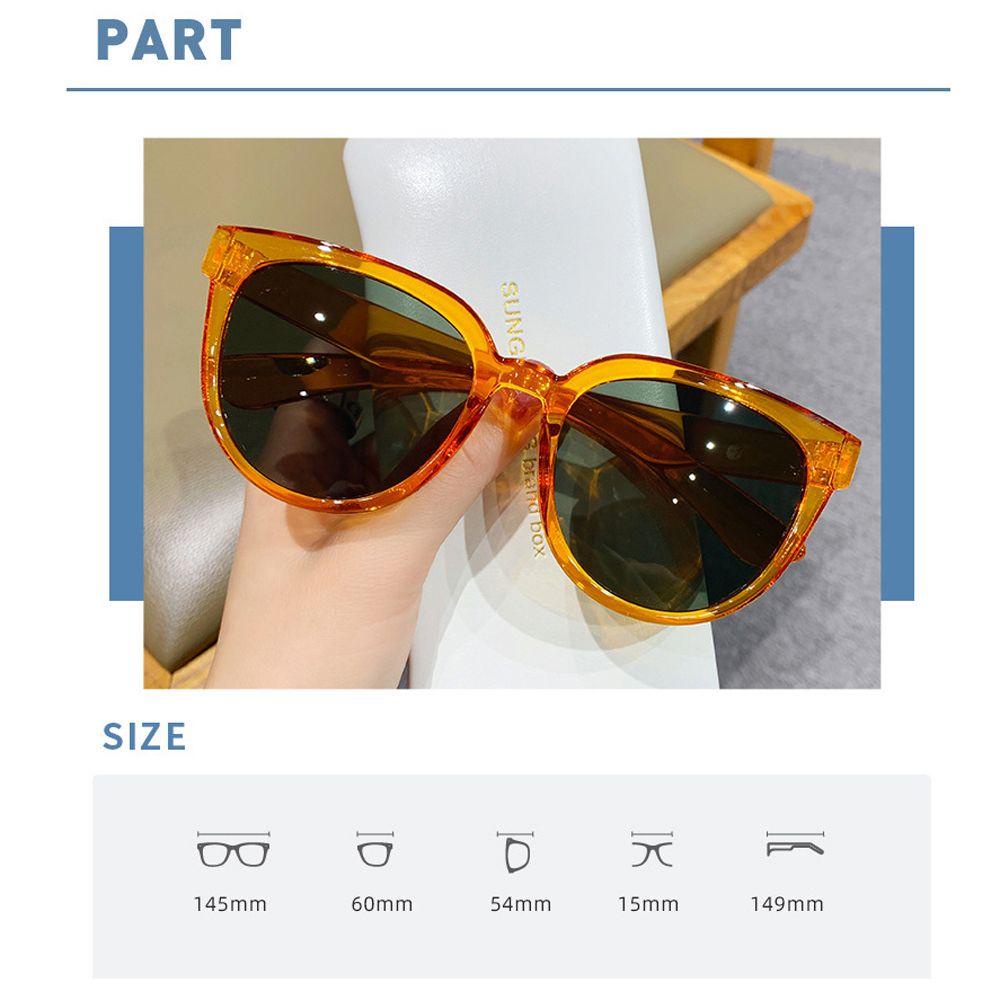 Kính Mát Tròn Oversize Chống Tia UV400 Màu Hồng Thời Trang Cho Nữ