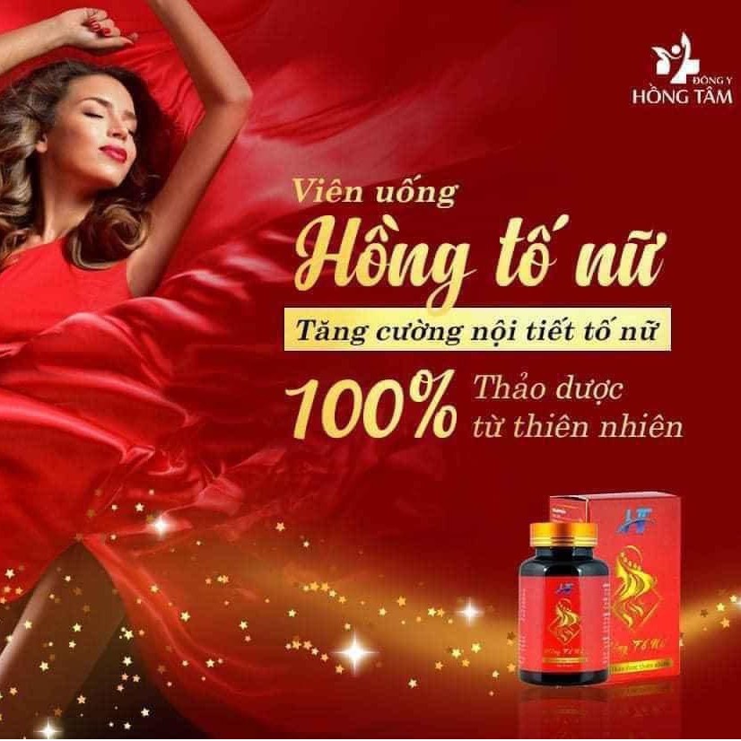 Hồng Tố Nữ Hồng Tâm (100gram), thuốc điều hòa nội tiết tố nữ dứt điểm mọi vấn mọi vấn đề kinh nguyệt cho chị em phụ nữ.