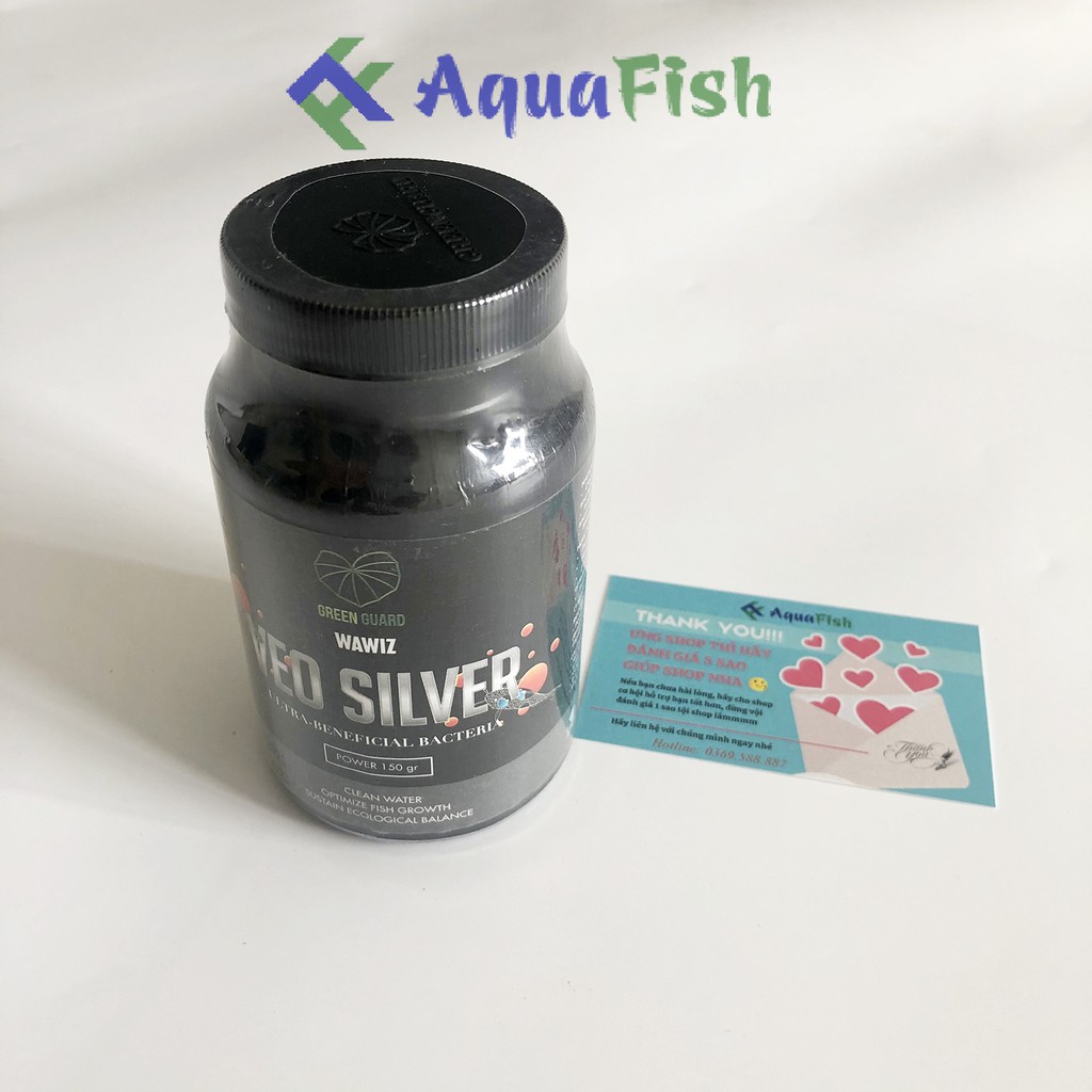 Men Vi Sinh Wawiz VEO SILVER 150gr Giúp Cung Cấp Vi Sinh Làm Trong Nước Bể Cá, Hồ Cá Koi