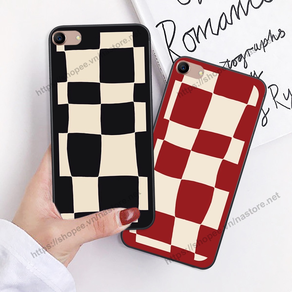 Ốp lưng Oppo A39 / A57 / A59(F1s) / A71 /A83 mặt cười, họa tiết caro đơn giản đẹp cute