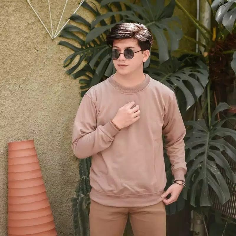 Áo Sweater Màu Trơn Thời Trang Cho Bé Trai | BigBuy360 - bigbuy360.vn