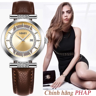 Đồng Hồ Nữ OUBAOER Romance – Dây Da Thật Cao Cấp - Thời Trang Pháp + Hộp & Pin