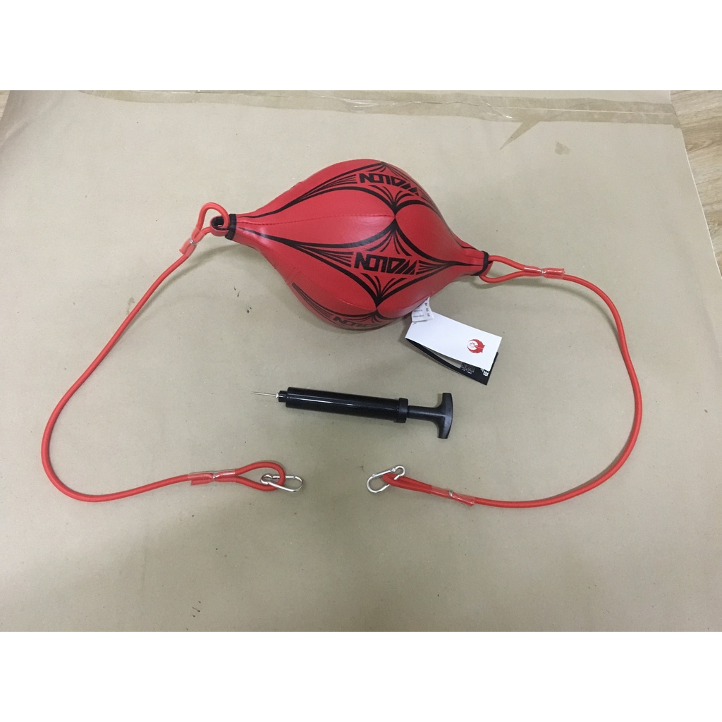 Bóng tập phản xạ 2 đầu Wolon chính hãng , bóng tập boxing , tập đấm bốc tặng kèm kim bơm và bơm tay