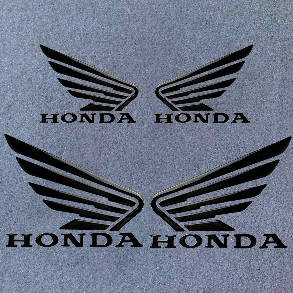 Cặp miếng dán logo hình đôi cánh 3D dành cho xe HONDA