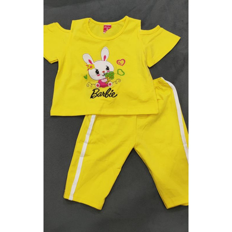 Bộ ngố thun cotton cho bé gái