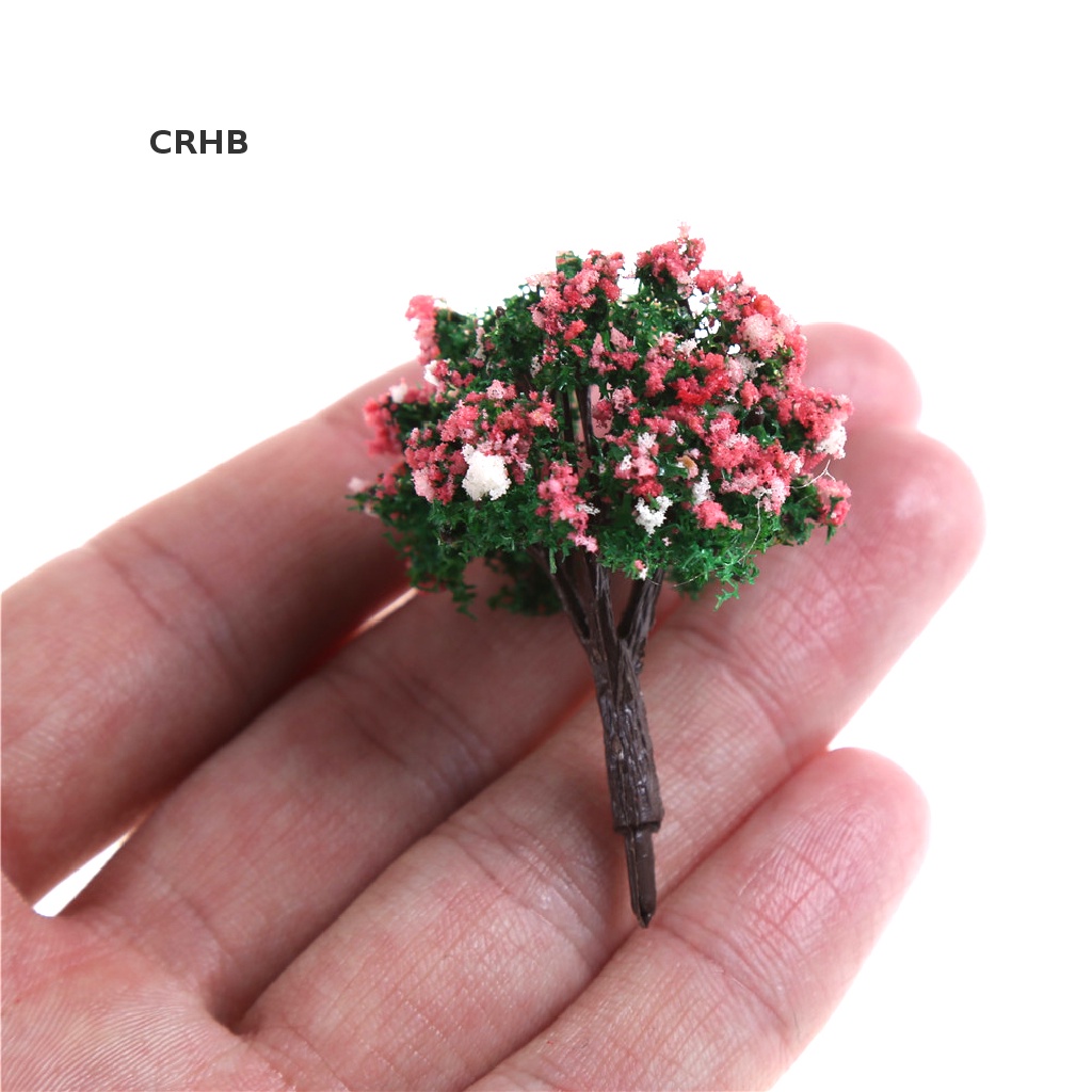 Crhb Set 10 Mô Hình Cây Hoa Hồng Với Cây Hoa Hồng Cho Đường Ray Mới