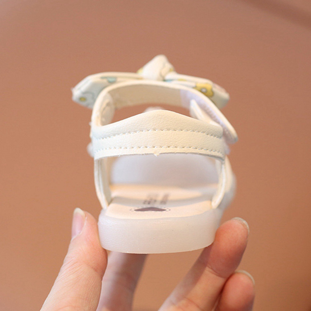 Xăng đan Đính Nơ Hoa Đế Mềm Cho Bé Gái 0-3 Tuổi