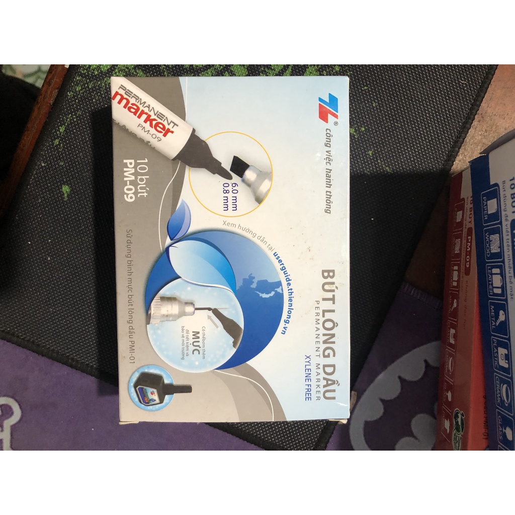 Bút dạ lông dầu TL PM-09 2 đầu nét to