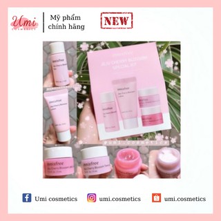 Bộ kit dưỡng da🌸𝑰𝑵𝑵𝑰𝑺𝑭𝑹𝑬𝑬 𝑱𝑬𝑱𝑼 𝑪𝑯𝑬𝑹𝑹𝒀 𝑩𝑳𝑶𝑺𝑺𝑶𝑴 𝑺𝑷𝑬𝑪𝑰𝑨𝑳 𝑲𝑰𝑻🌸