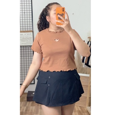 Áo Thun Size Lớn Big Size(55kg đến 90kg),Áo Thun Nữ Cổ Tròn thêu trái Tim Tay Ngắn Đủ Màu mã a14